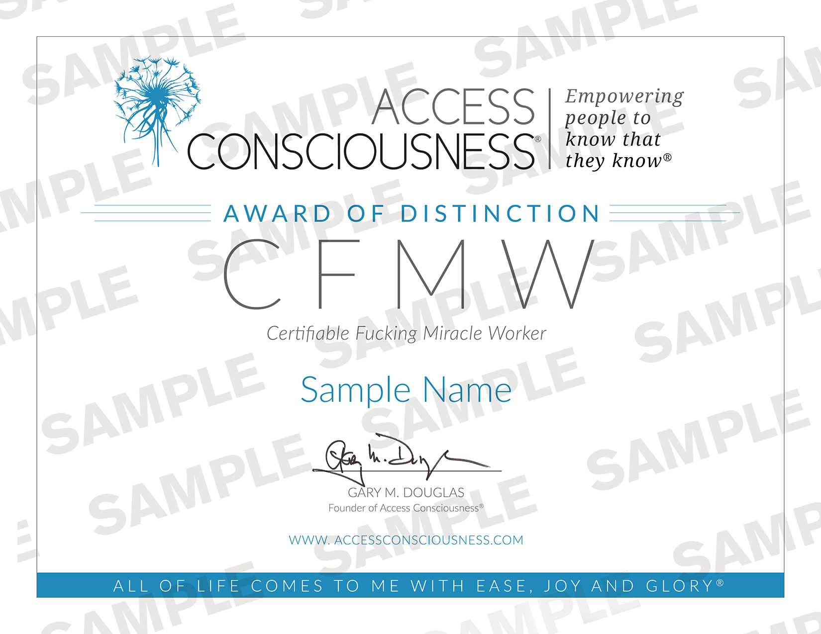 CFMW Certificate