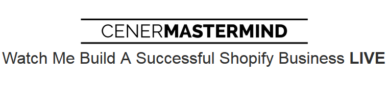 Justin Cener - Watch Me Build Successful Shopify