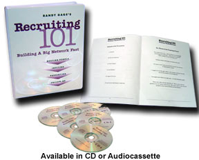 Recruiting 101, Building a Big MLM network fast by Randy Gage