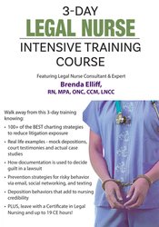 Brenda Elliff - 3 Day Legal Nurse Intensive Training Course1