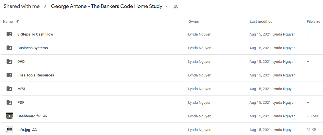 George Antone - The Bankers Code Home Study
