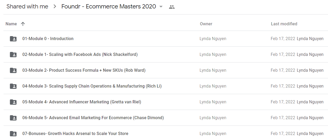 Ecommerce Masters 2020 - Foundr1