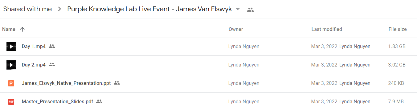 Purple Knowledge Lab Live Event – James Van Elswyk1