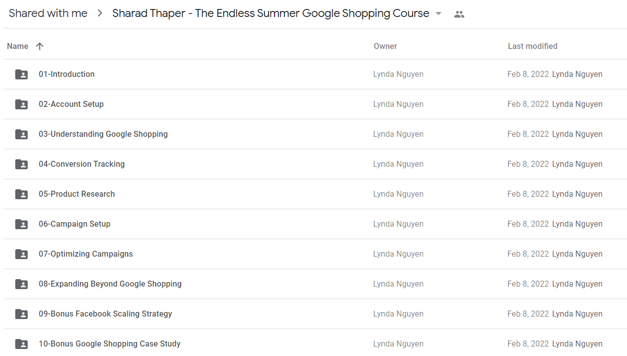 Sharad Thaper – The Endless Summer Google Shopping Course2