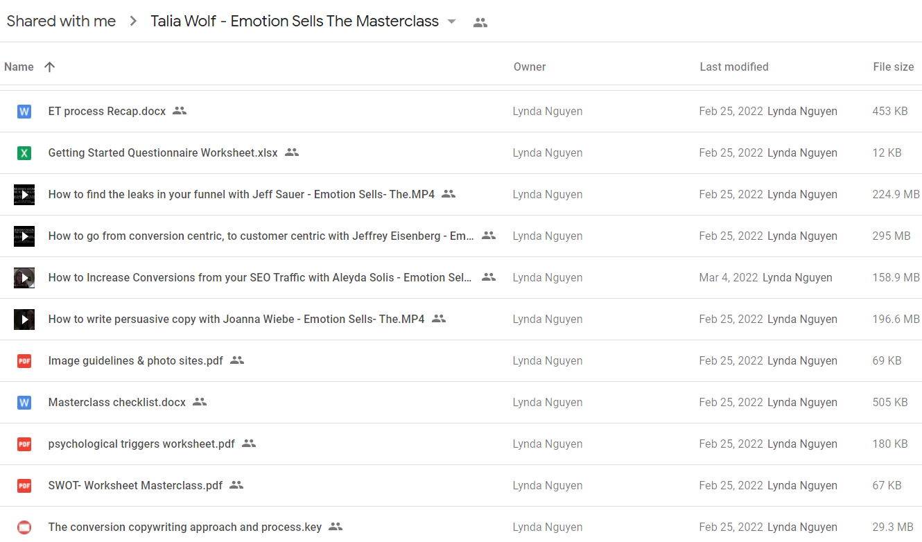 Talia Wolf – Emotion Sells The Masterclass2