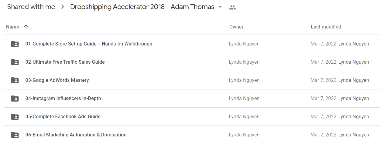 Dropshipping Accelerator 2018 - Adam Thomas2