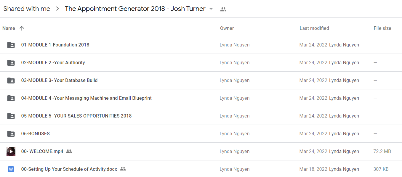 The Appointment Generator 2018 - Josh Turner1