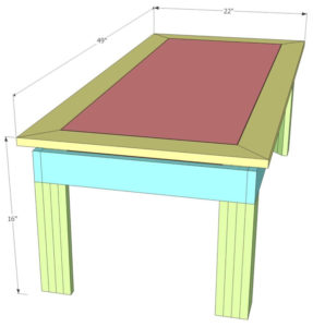  /></p><p><strong>Total Video Length</strong>: 78 minutes<br /><strong>Project Build Time</strong>: 2 days</p><p>In the second half of the course, we’ll step up our game and build furniture that can take pride of place inside your home. Building the Sonoma Vineyard Coffee Table, we’ll refine the skills we covered in the first three projects.</p><p>I designed the Sonoma Vineyard Coffee Table to reflect the rural yet contemporary nature of the Sonoma Valley and its hundreds of vineyards and wineries. On one hand, this table has a quaint feel with its two earth-toned shades of wood.</p><p><strong>What you’ll learn building this project:</strong></p><ul><li>The “just-right cut” that prepares wood perfectly for laminating</li><li>How to hide knots or defects in your projects without having to buy new wood</li><li>The $1 tool that makes gluing 10 times easier</li><li>How to glue a whole bunch of boards at once (you’ll love this time-saving trick)</li><li>A favorite technique I use every time to make sure my cuts are lined up perfectly.</li></ul><p><strong>See course members’ creations:</strong></p><p><img src=