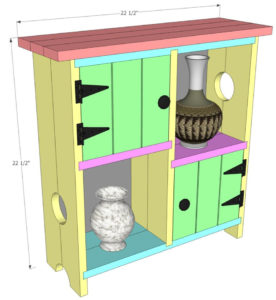  /></p><p><strong>Total Video Length</strong>: 56 minutes<br /><strong>Project Build Time</strong>: 2 days</p><p>For our final week of the course, we’ll be developing our cabinet-making skills, and learning some new decorative techniques to make a stunning, professional wall cabinet. This project will refine the skills you’ve learned so far and teach you some new techniques.</p><p>This Cabinet is named for Catalina Island because, like the island, it’s simple yet stylish and refined with plenty of room to add your own flair. There’s lots of room for customization with this project, so you can really make it your own and show off your handiwork. Your friends will be amazed!</p><p><strong>What you’ll learn building this project:</strong></p><ul><li>Decorative flairs like circles and arches (they look complex, but are really simple once you know how)</li><li>The easy way to install cabinet doors (most people make this harder than it has to be)</li><li>My favorite method for hanging anything on a wall</li><li>The handy tool you’ll wish you knew about years ago that makes spray painting so much easier.</li></ul><p><strong>See course members’ creations:</strong></p><p><img src=
